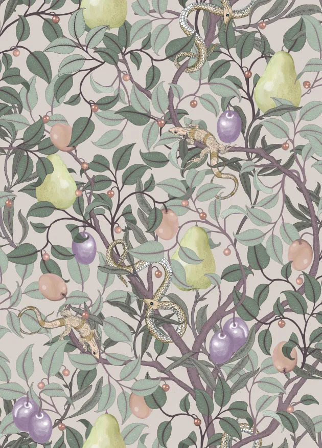 Fruit Garden, Pastel, Rebel Walls, 5 mp / rola